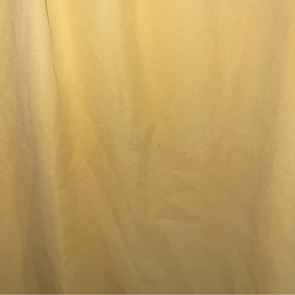 Shein Lemon Yellow Open Keyhole Tie Sleeve Blouse Medium Women’s - Picture 6 of 12